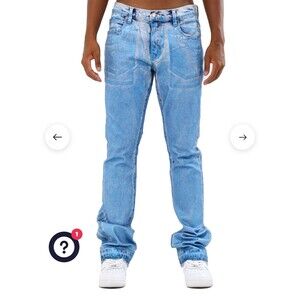 NWT and Bag - Armor Stacked Foil Jeans 34x36